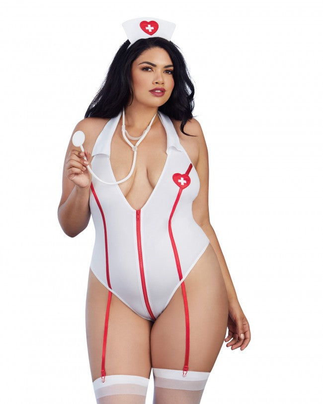 Dreamgirl One Size Queen White Nurse Naughty