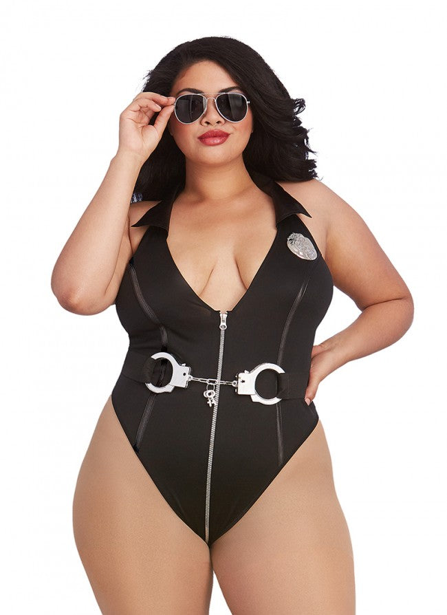 Dreamgirl Plus Size Officer Naughty Bedroom Costume